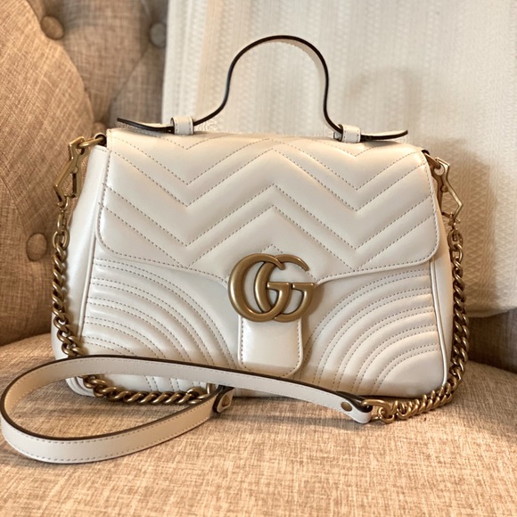 Gucci Handbags - AUTHENTIC Gucci White Purse